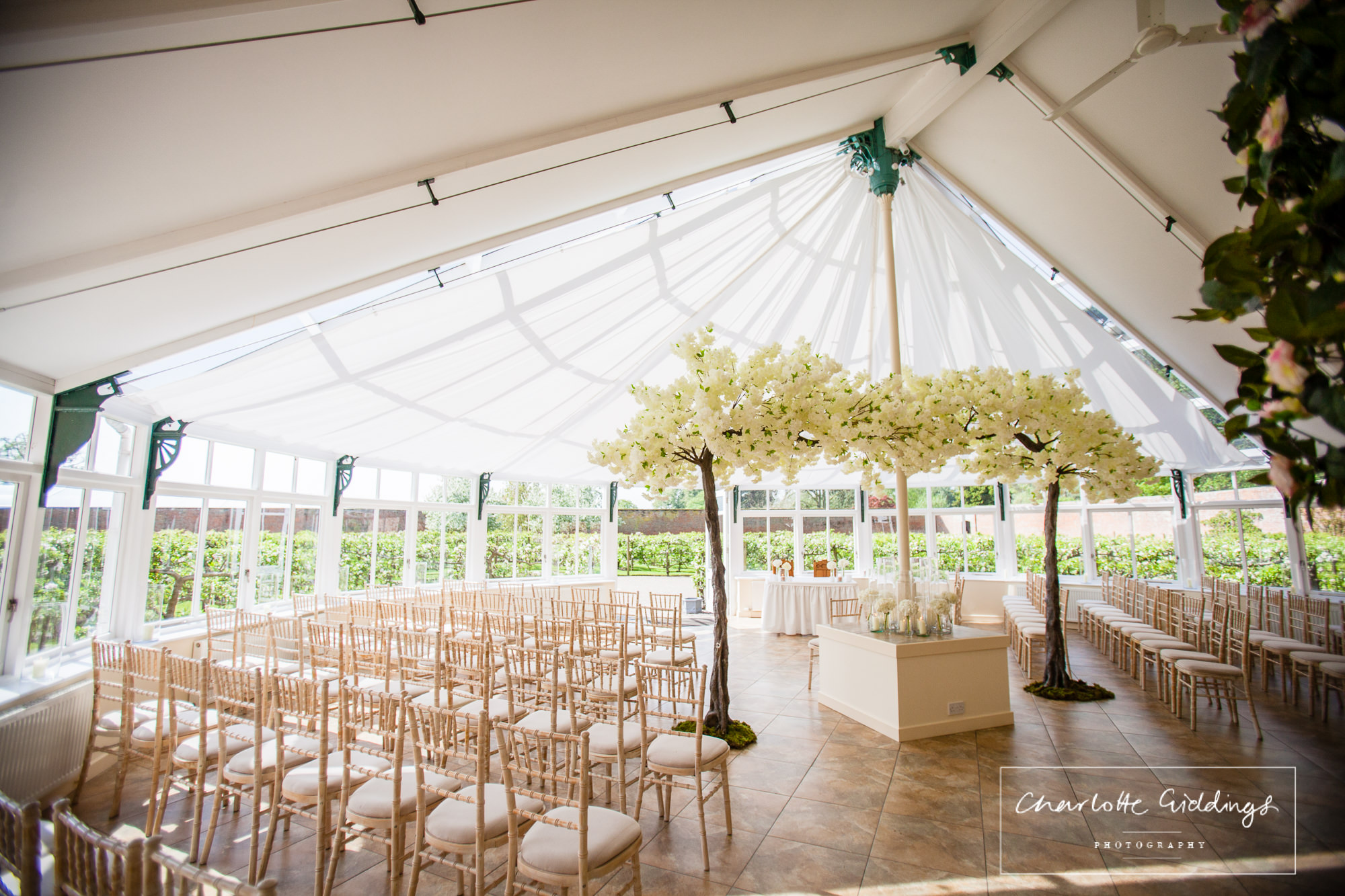 wide shot of the glasshouse house combermere abbey - shropshire photographer