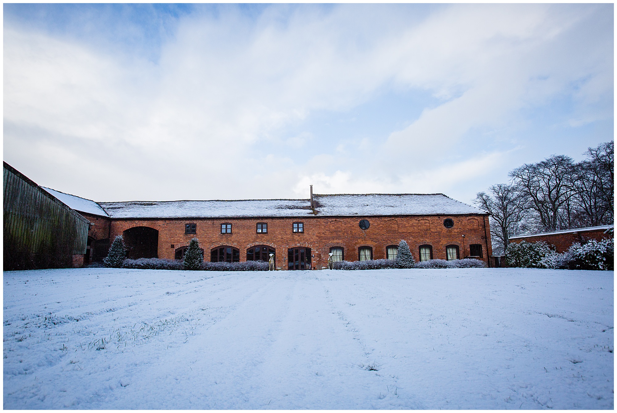 soulton hall in the snow - charlotte giddings photography