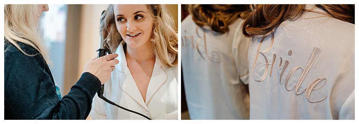 finishing details for bride getting ready for wedding during coronavirus, shropshire wedding photographer