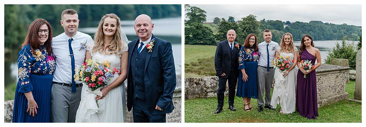 family photos with the lake view at marbury church shropshire